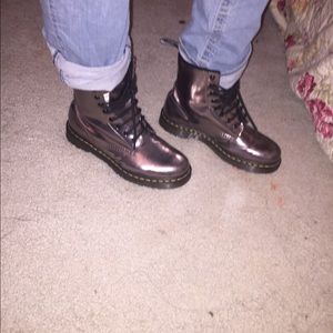 Silver Dr. Martens