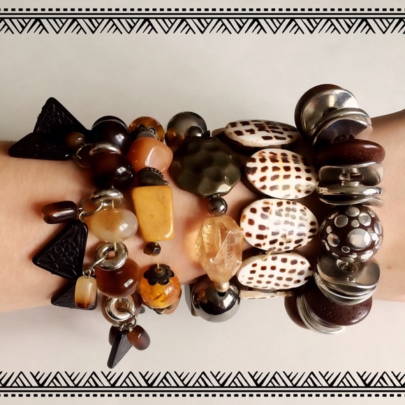 Variety of Brown Bracelets