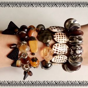 Variety of Brown Bracelets
