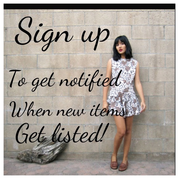Sign up for new arrivals!