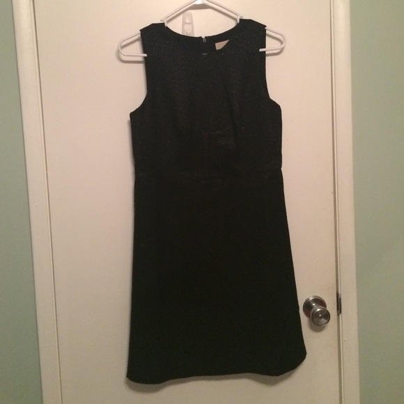 Loft shimmer black dress