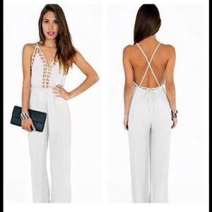 Sexy Blue Cutout Jumper