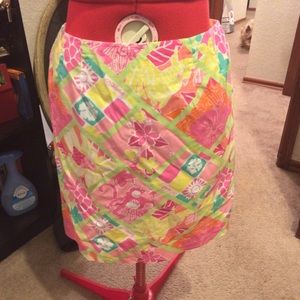 SOLD ON EBAY Lilly Pulitzer skirt 4 multicolor