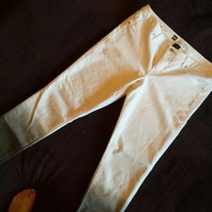 NWOT white/ombre grey denim leggings sz 10