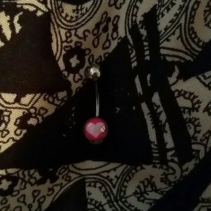 4 piece belly ring set