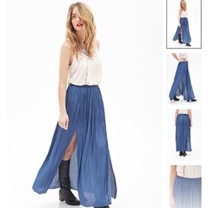 Blue Maxi Skirt