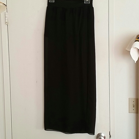 SOLD black sheer shorts underneath sexy skirt - Picture 2 of 4