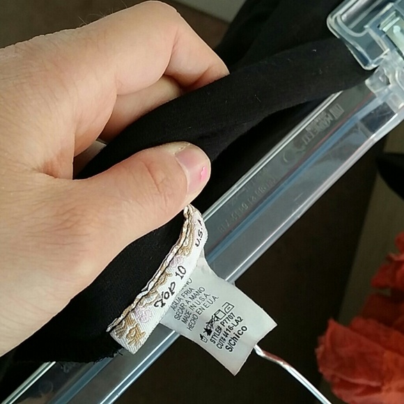 SOLD black sheer shorts underneath sexy skirt - Picture 4 of 4