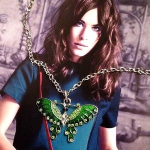CLOSET CLOSING - Green Butterfly Necklace