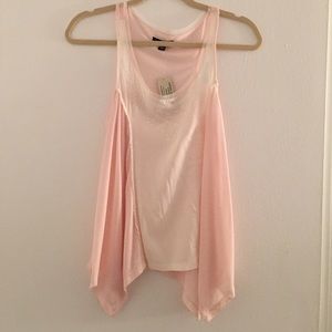 White and pink tank top