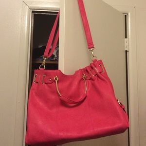 Pink crossbody handbag