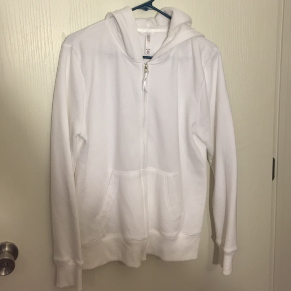 White colored bride zip-up hood.New and never worn