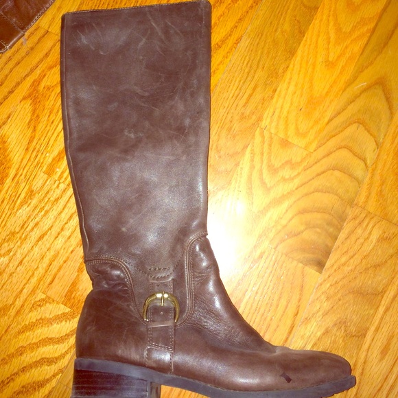 Brown Leather Riding Boots