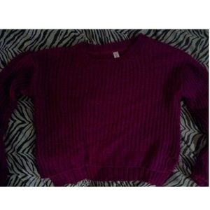 Purple Xl Boundaries crop top