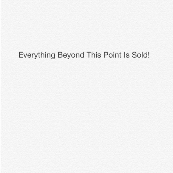 🚫SOLD BEYOND THIS POINT🚫