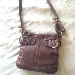 Coach brown crossbody bag