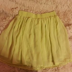 Lime Green Skirt