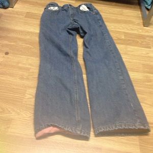 Kids blue fleece jeans