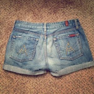 Seven For All Mankind Jean Shorts