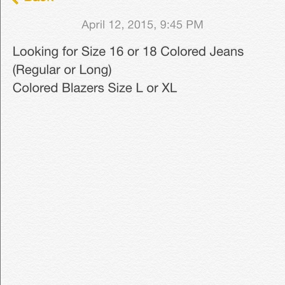 Looking for colored jeans and colored Blazers - Picture 1 of 1