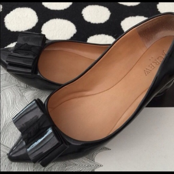 J. Crew Shoes - J Crew Pointed Bow Flats