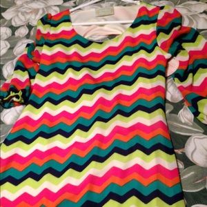 Chevron print dress