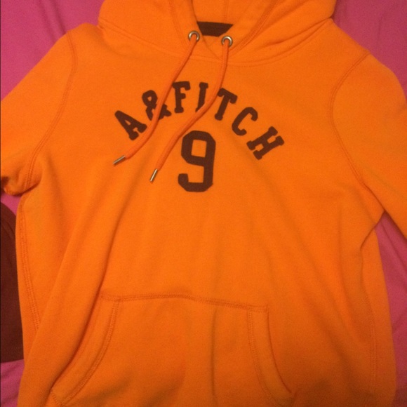 A&F Orange Pullover Hoodie