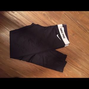 Nike pro dark purple leggings