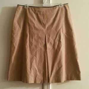 Tan A line skirt