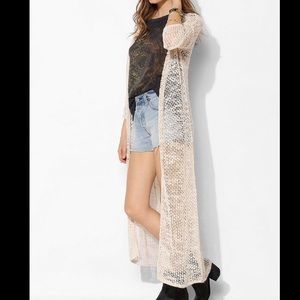 Urban outfitters crochet maxi cardigan