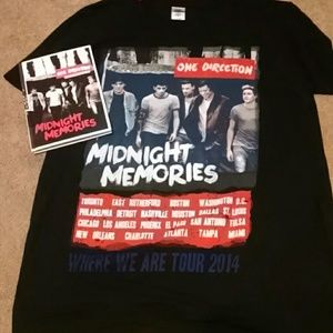 One Direction tour shirt/Midnight Memories album