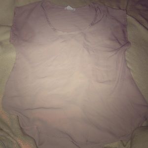 Dark nude silk top