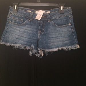 New denim shorts