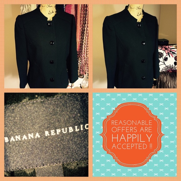 BANANA REPUBLIC BLACK JACKET