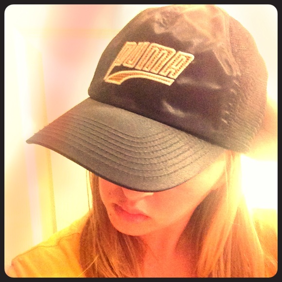 Navy PUMA Satin Trucker Hat
