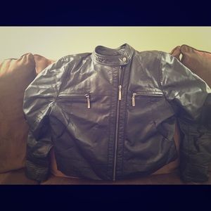 Vegan leather jacket