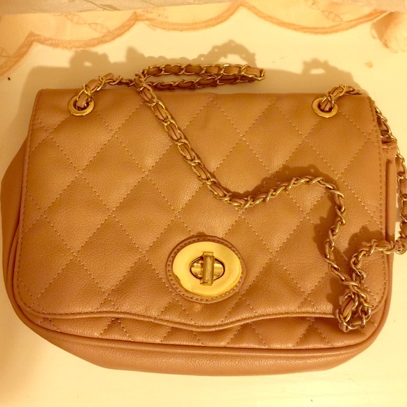 Aldo Shoulder Bag, Dark Pink Nude Color