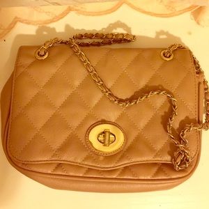 Aldo Shoulder Bag, Dark Pink Nude Color