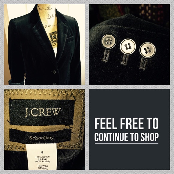 J CREW BLK SUEDE BLAZER