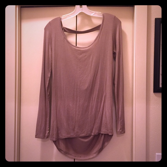 LOW draped back knit top