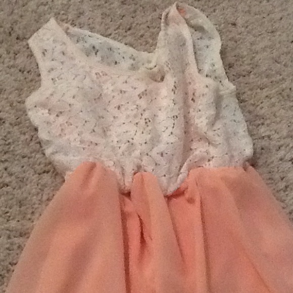 PEACH HIGH-LOW RUE 21 DRESS