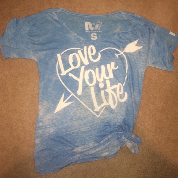REBEL YELL Love Your Life Tied Oversized Tee