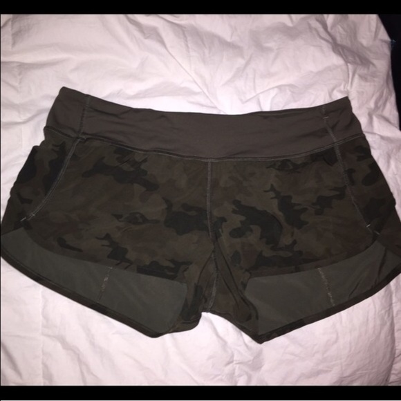 Lululemon Camo Speed Shorts