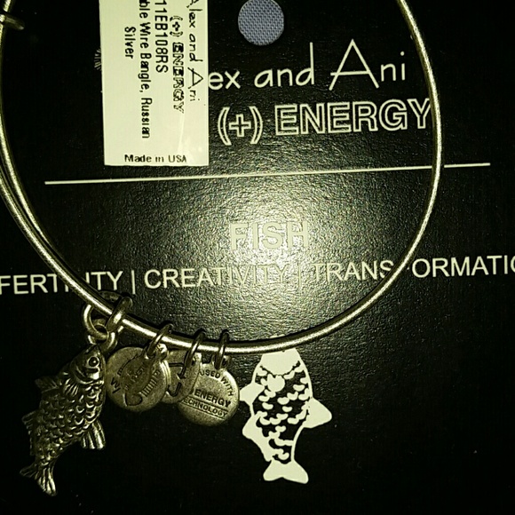 $32 Retired Authentic Alex and Ani U.S Marines Russian Gold Charm Bangle