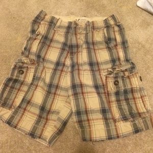 Plaid mens shorts