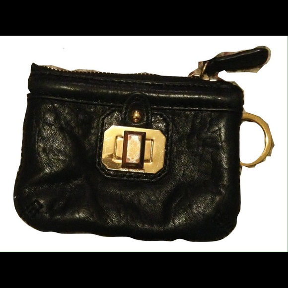Juicy Couture Wristlet Black Leather
