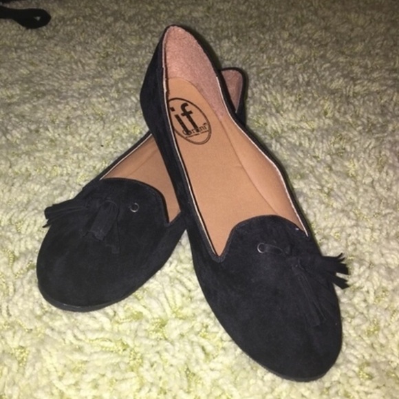 Black loafers