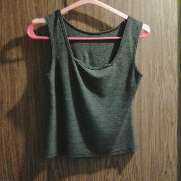 Grey low black blouse - Picture 2 of 2