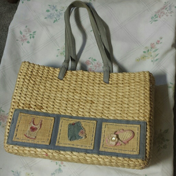 Summer Wicker Purse