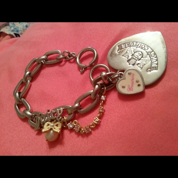 Juicy culture silver with gold links bracelet